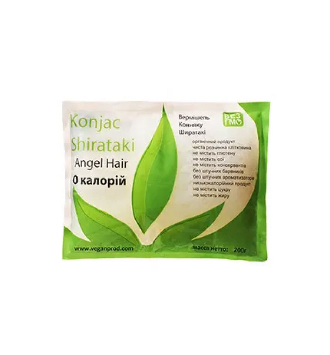 Тонкі спагетті ширатаки “Angel hair”, 200г