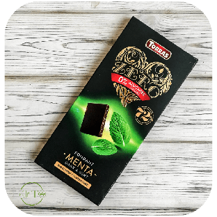Шоколад чорний без цукру Torras ZERO Dark & Mint з м'ятою, 100г