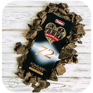 Чорний шоколад без цукру Torras Zero Dark Chocolate Fondant 72%, 100г