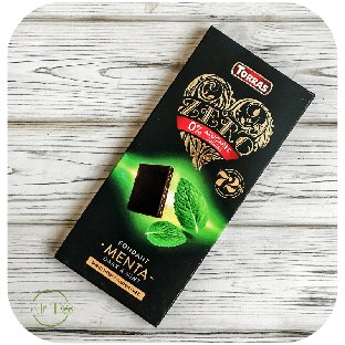 Шоколад чорний без цукру Torras ZERO Dark & Mint з м'ятою, 100г
