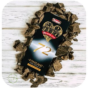 Чорний шоколад без цукру Torras Zero Dark Chocolate Fondant 72%, 100г