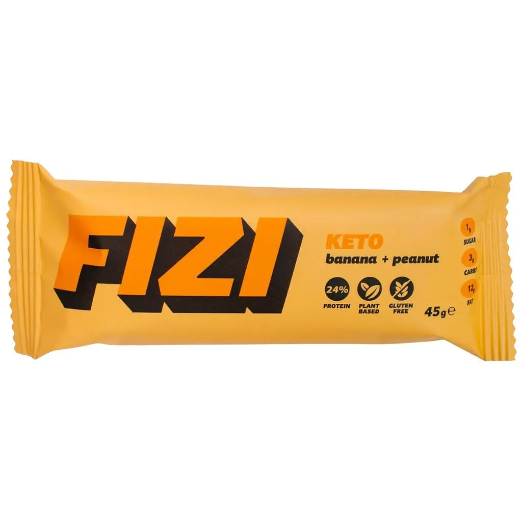 Банановий кето батончик з арахісом Fizi, 45г
