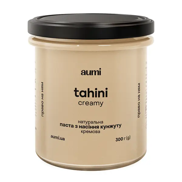 Кремова паста з насіння кунжуту (тахіні) ТМ Aumi, 300г