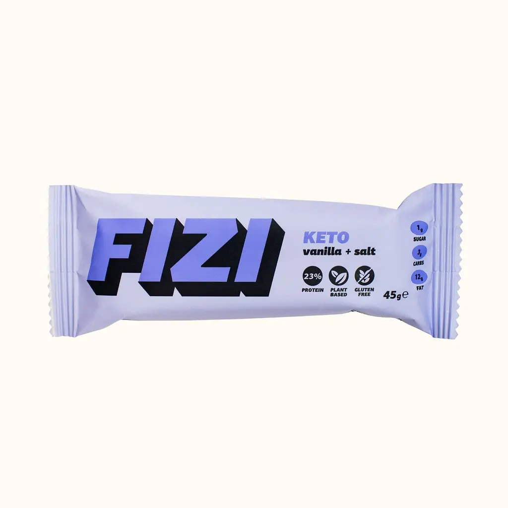 Ванільний батончик солона карамель з арахісом Fizi, 45г
